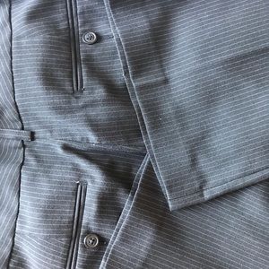 Black pinstripe Express Editor dress slacks size 4